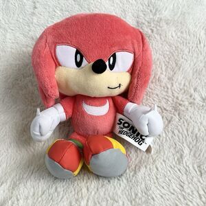 Sega Sonic The Hedgehog Knuckles 9”Plush Red Stuffed Animal Toy